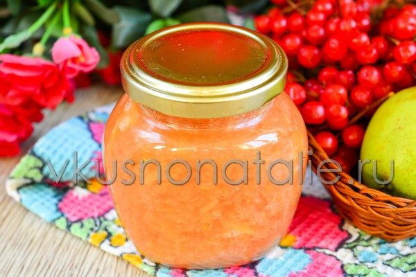 джем из яблок и калины на зиму