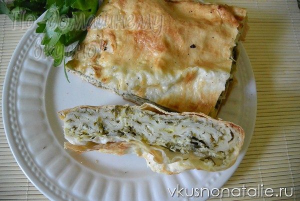 Пирог с творогом и зеленью пирог с творогом и зеленью
